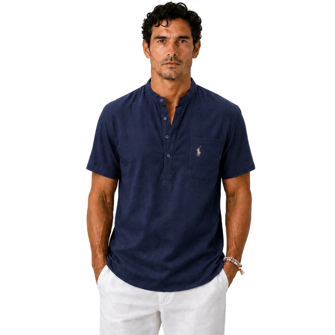 Buy 1 get 1 FREE | Linen Polo Shirt