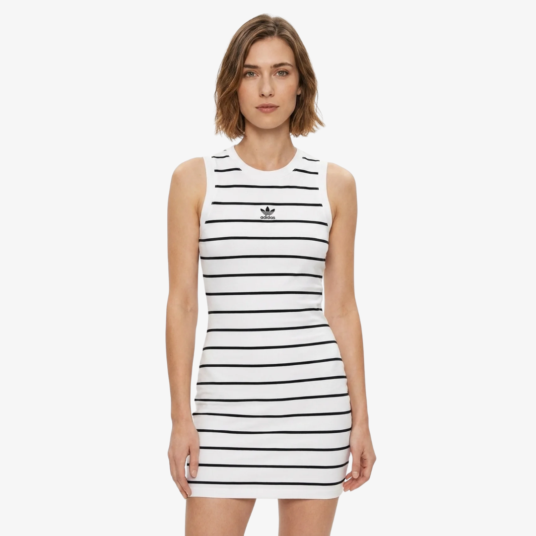 Striped Ribbed Mini Dress