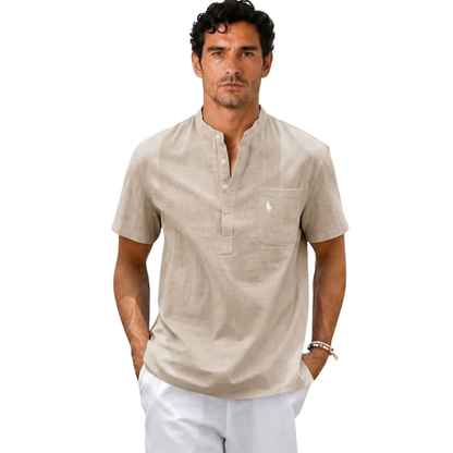 Buy 1 get 1 FREE | Linen Polo Shirt