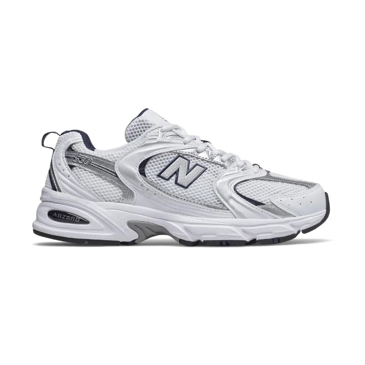 New Balance 530 Silver White Navy – Sneakers