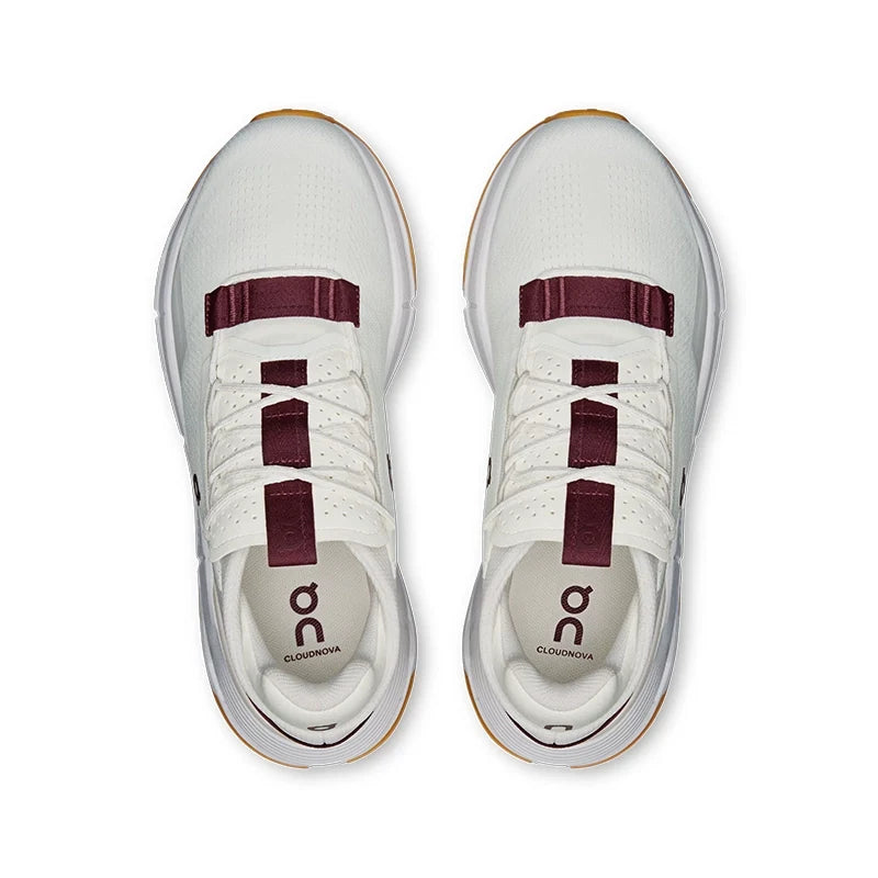 On Running Cloudnova 2 Ivory Maroon – Sneakers